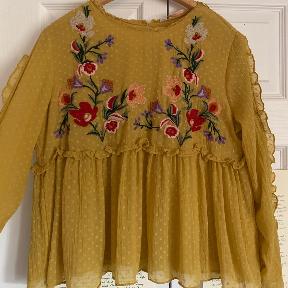 Zara Embroidered Top